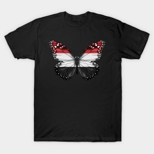 Yemeni Flag  Butterfly - Gift for Yemeni From Yemen T-Shirt